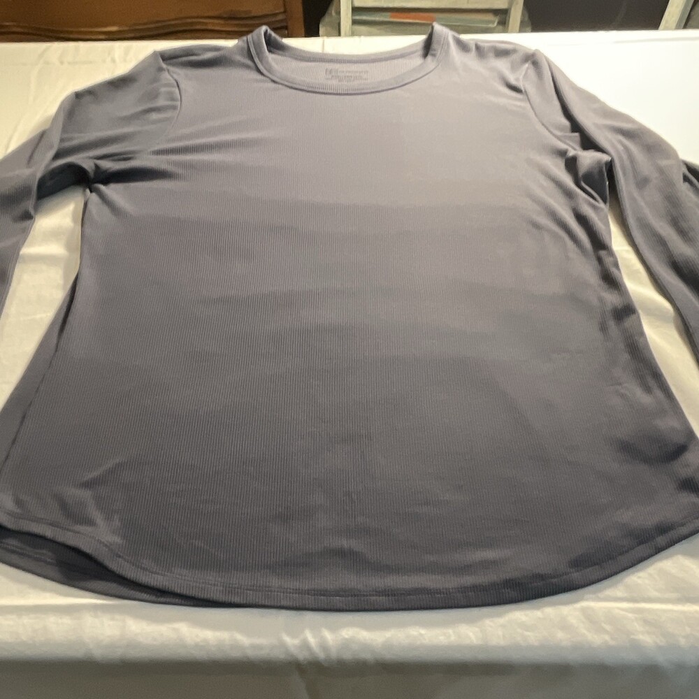 No Boundaries Men's Regular Fit Gray Long Sleeve Crew Neck T-Shirt XXXL